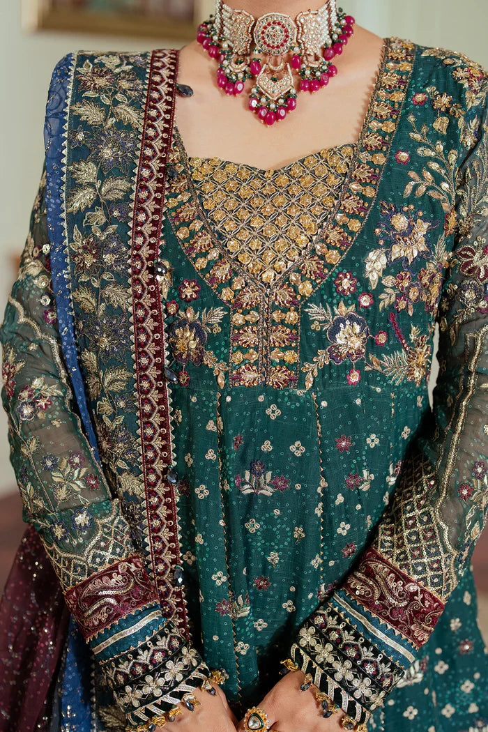 03-Piece Heavy Embroidered Chiffon Frock | Ready To Wear