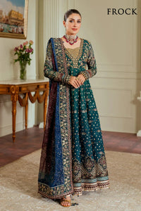 03-Piece Heavy Embroidered Chiffon Frock | Ready To Wear