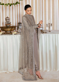 Hussain Rehar Luxury Raw Silk  Embroidered 03 Peace Suit - Ready To Wear