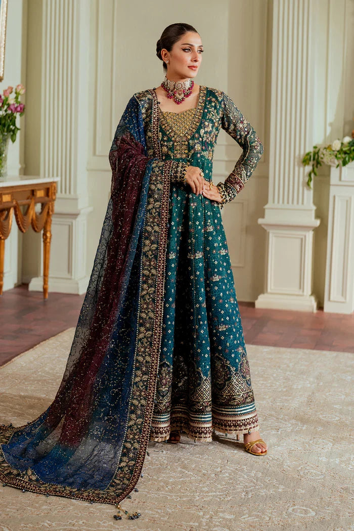 03-Piece Heavy Embroidered Chiffon Frock | Ready To Wear