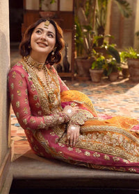03-Piece Heavy Embroidered Organza Suit With Silk Trouser | Ready To Wear