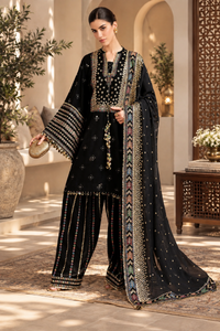 03-Piece Luxury Heavy Embroidered Cotton Suit - Ready To Wear