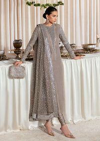 Hussain Rehar Luxury Raw Silk  Embroidered 03 Peace Suit - Ready To Wear