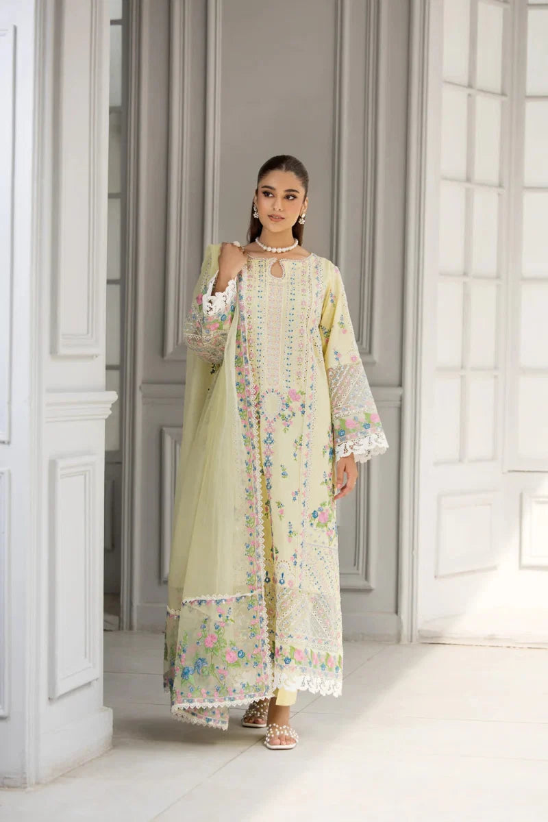 03-Piece Embroidered Chikankari Suit | Ready To Wear