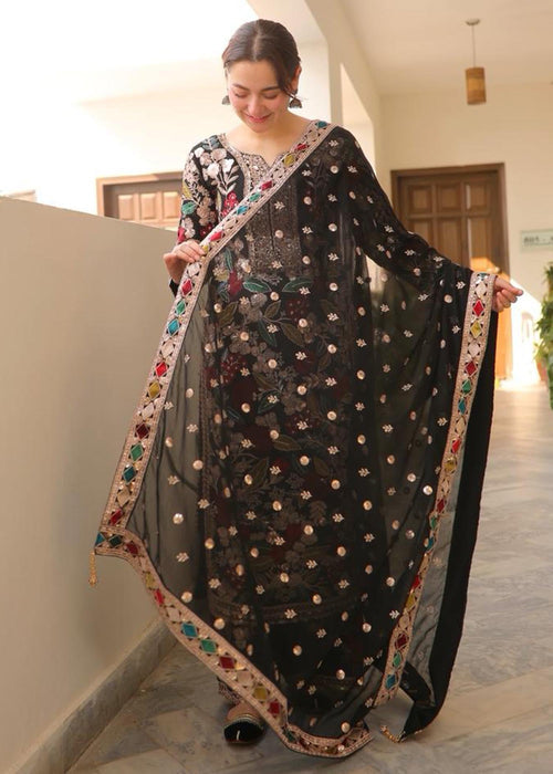 Rang Rasiya Hania Amir Luxury Embroidered Ciffion 03 Peace Suit - Ready To Wear