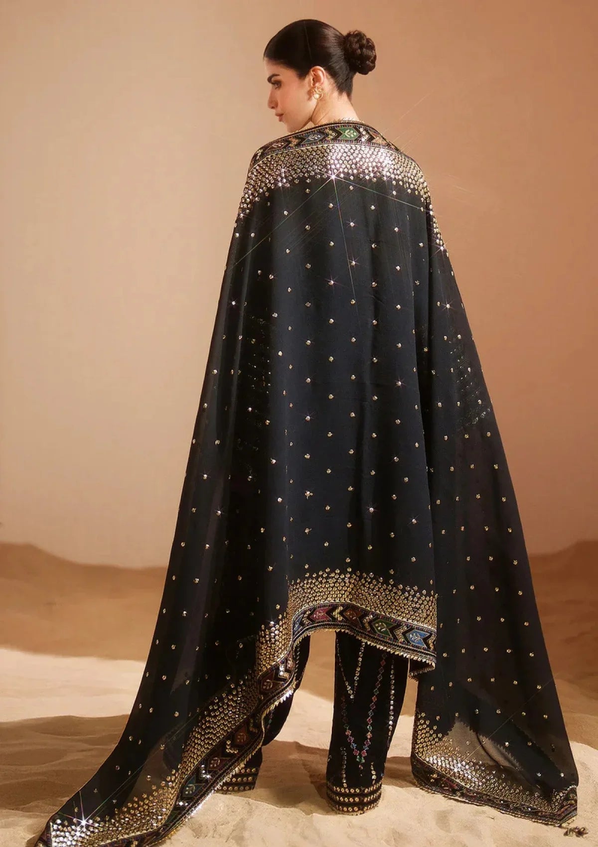 03-Piece Embroidered Lawn Suit With Chiffon Dupatta | Ready To Wear
