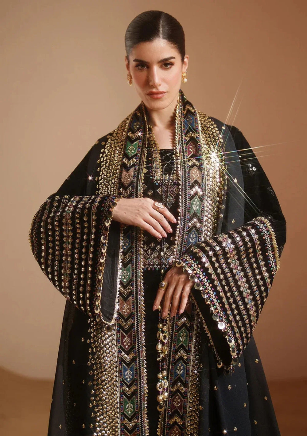 03-Piece Embroidered Lawn Suit With Chiffon Dupatta | Ready To Wear