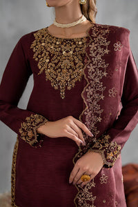 Iznik Chiffon Formal  Embroidered 3 Piece Suit -  Ready To Wear