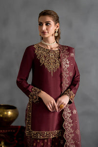 Iznik Chiffon Formal  Embroidered 3 Piece Suit -  Ready To Wear