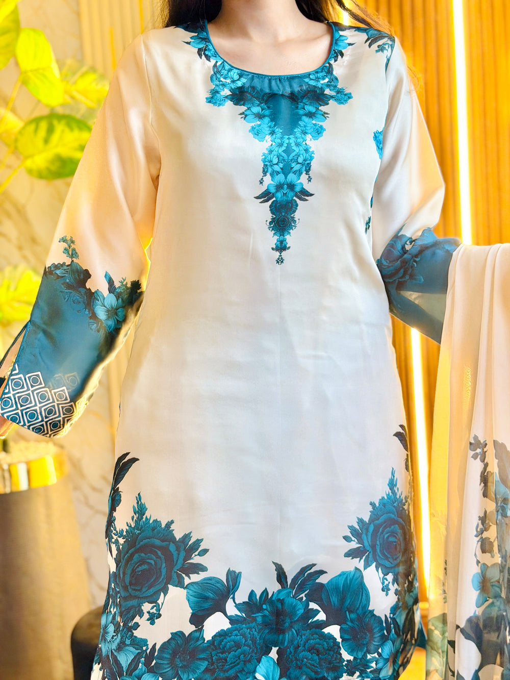 Digital Print Silk 3pcs (ZING PHOOL)
