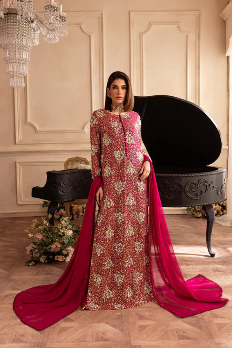 vanya Luxury Heavy Embroidered Ciffion  03 Peace Suit - Ready To Wear