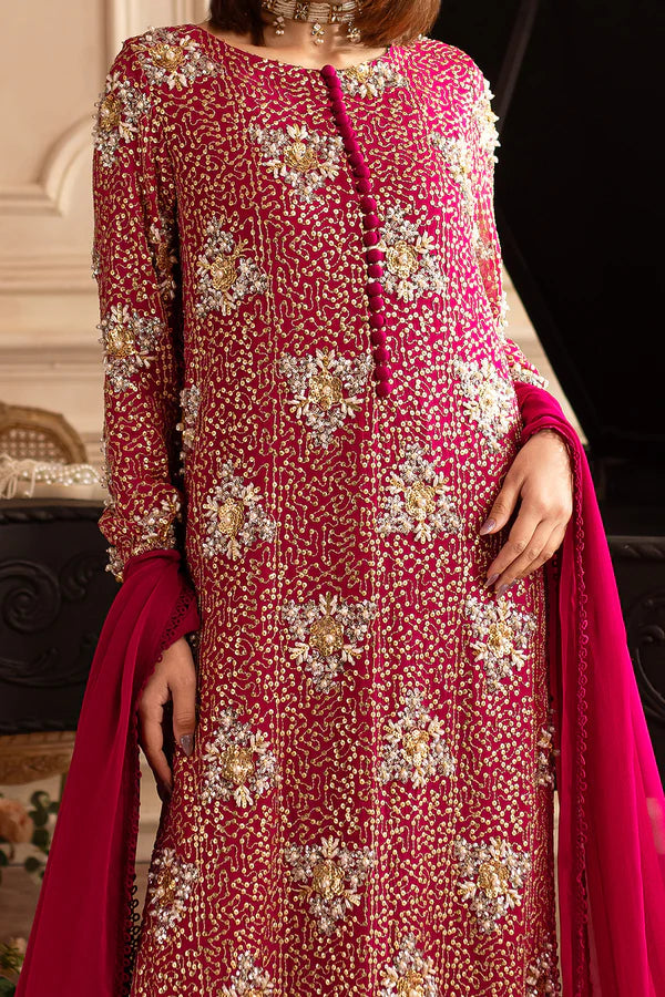 vanya Luxury Heavy Embroidered Ciffion  03 Peace Suit - Ready To Wear