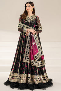 Fiorella by Farasha Embroidered Chiffon Fuchsia Night 03 Piece Suit- Ready To Wear