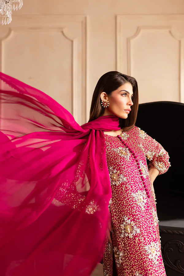 vanya Luxury Heavy Embroidered Ciffion  03 Peace Suit - Ready To Wear
