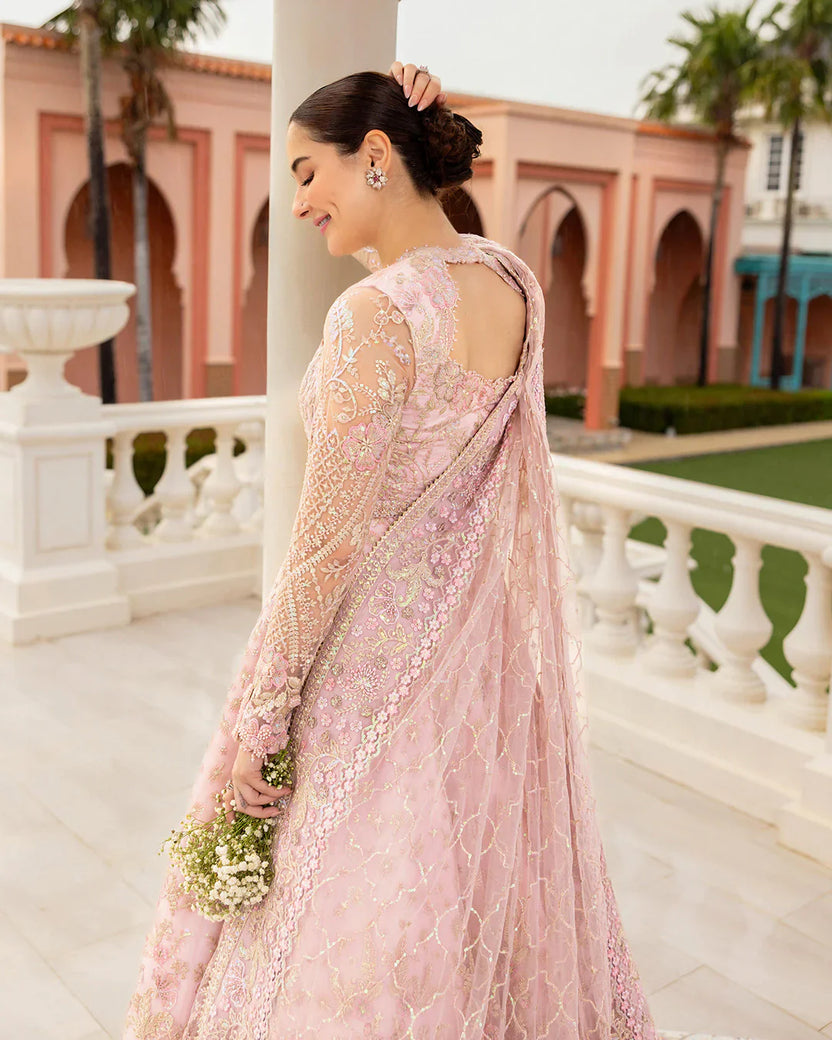 03-Piece Heavy Embroidered Net Maxi  Ready To Wear