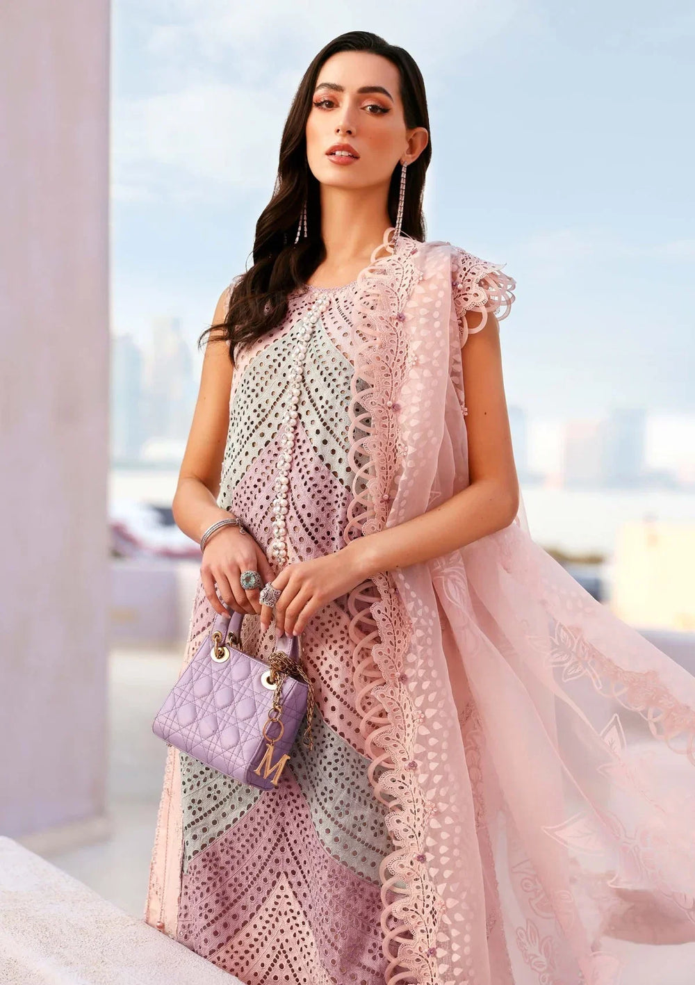 03-Piece Swiss Lawn Suit With Embroidery | Ready To Wear