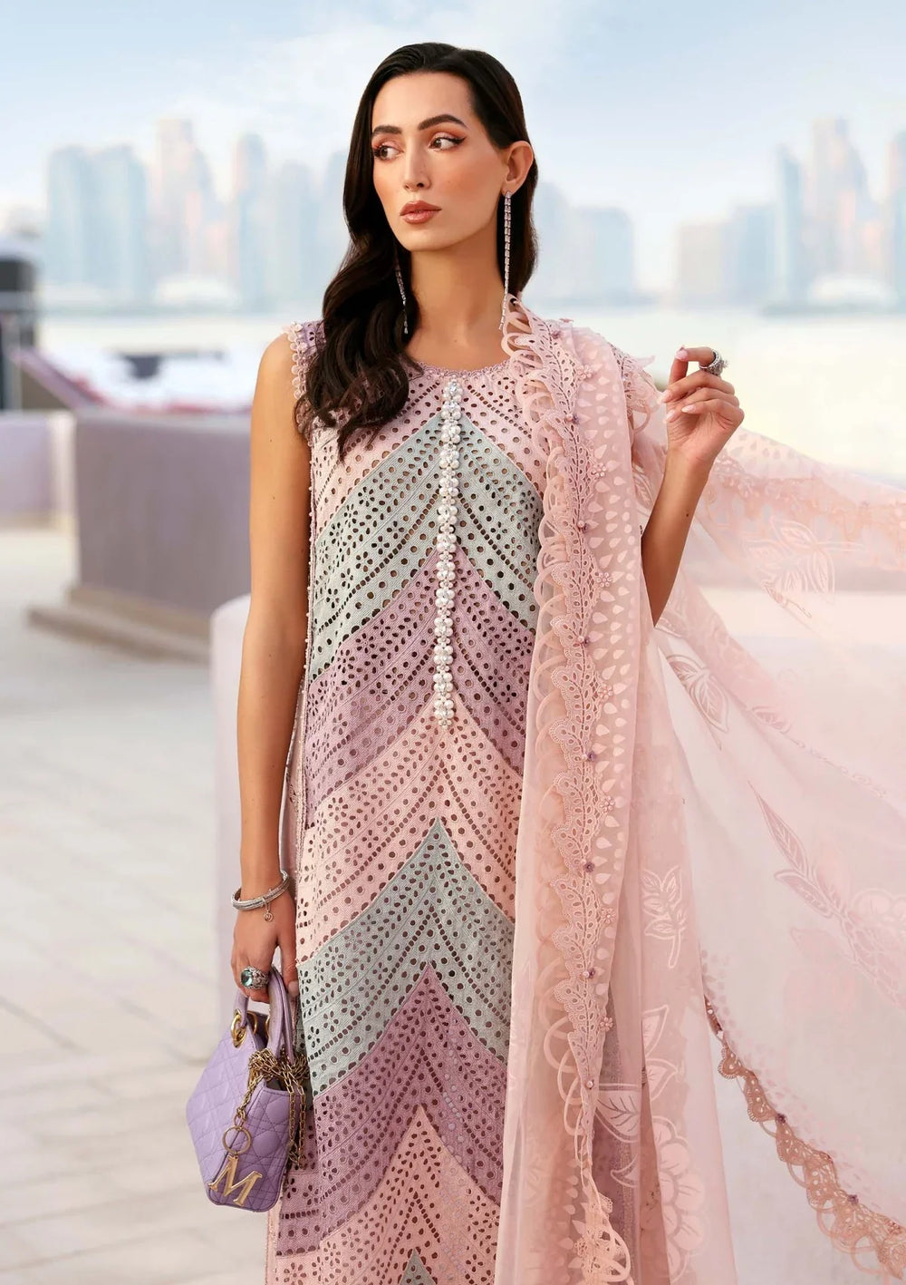 03-Piece Swiss Lawn Suit With Embroidery | Ready To Wear