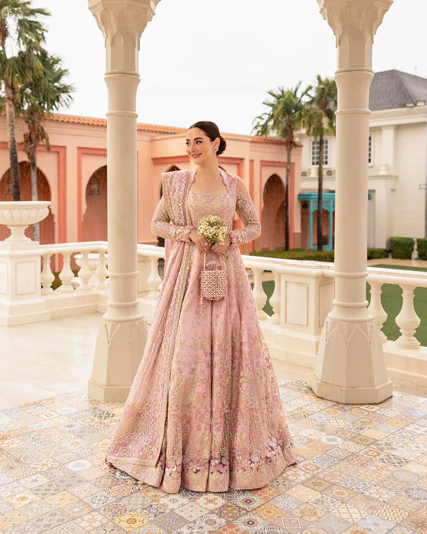 03-Piece Heavy Embroidered Net Maxi  Ready To Wear