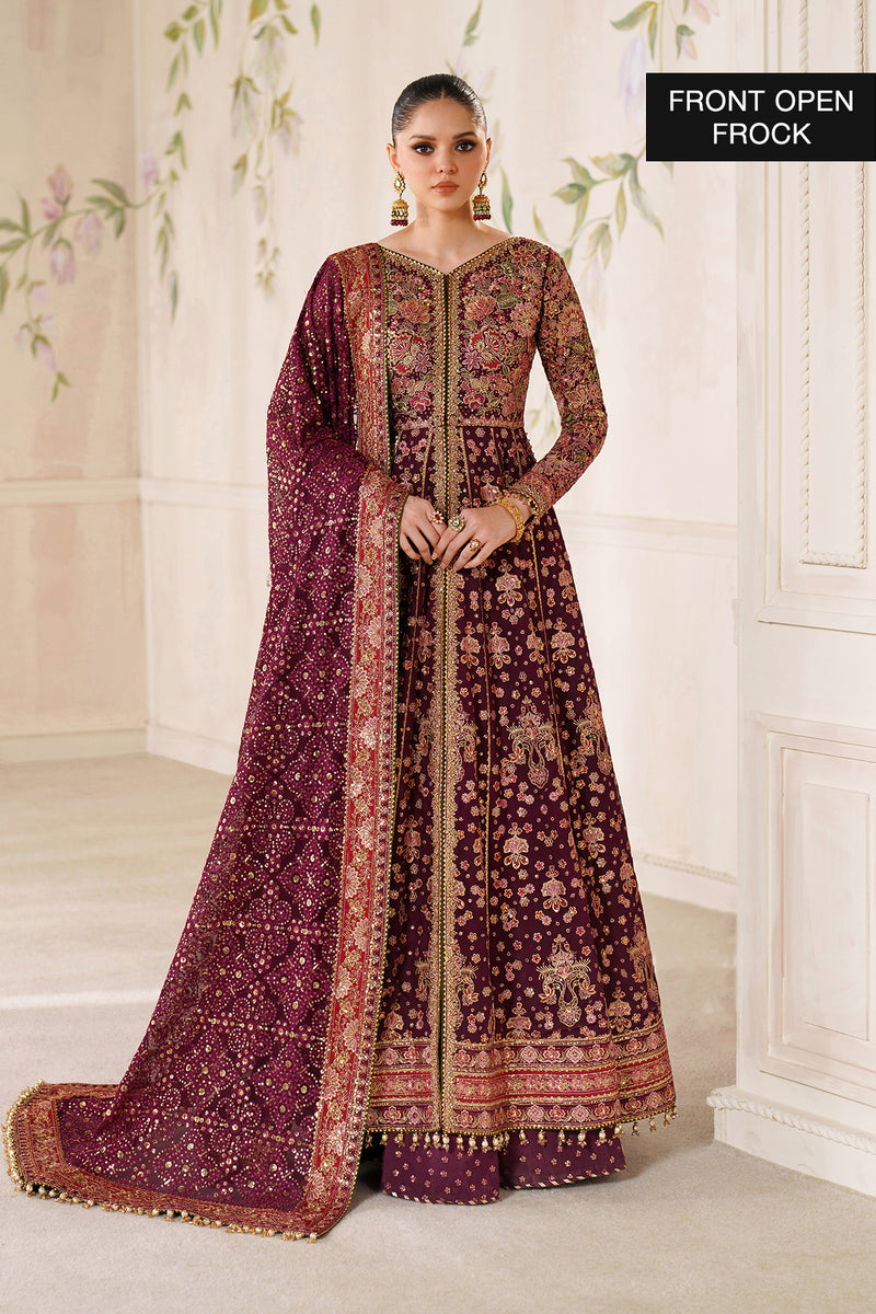 Chantelle by Baroque Luxury Embroidered Ciffion 03 Piece Suit- Ready To Wear