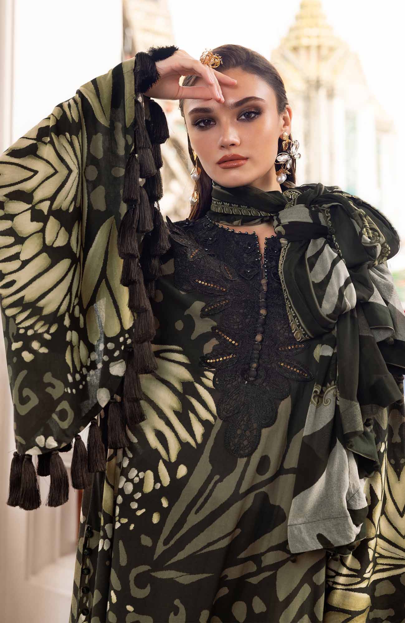 03-Piece Stitched Lawn Suit - Ready to Wear