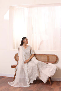 Noor By Saadia Asad Embroidered Chiffon 03 Peace Suit - Ready To Wear