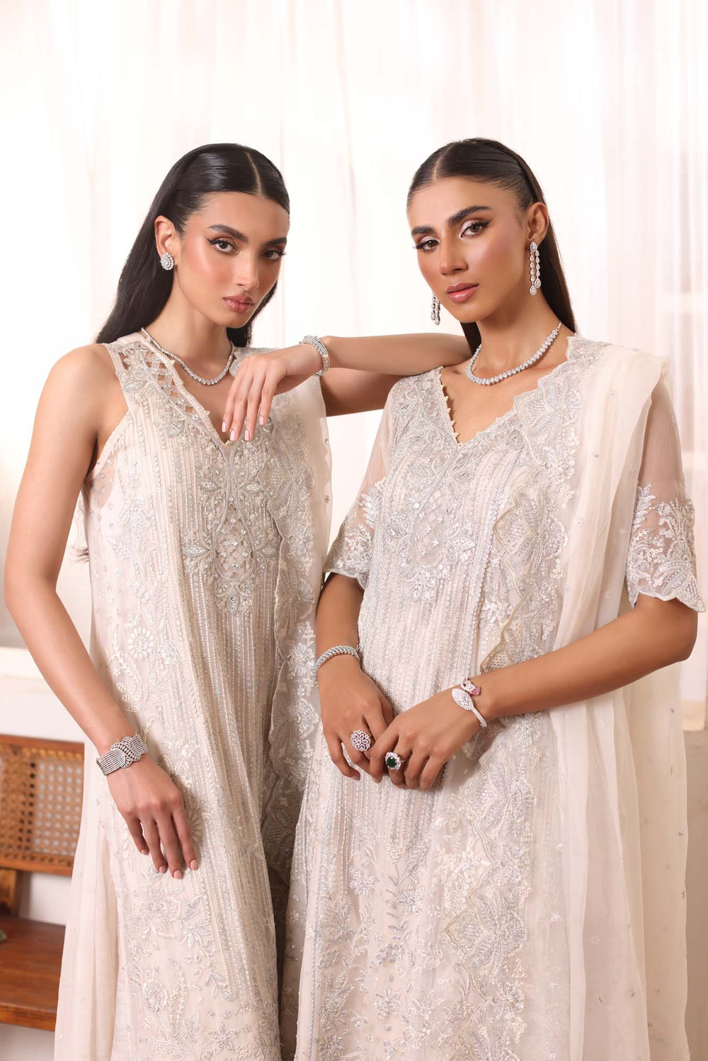 Noor By Saadia Asad Embroidered Chiffon 03 Peace Suit - Ready To Wear