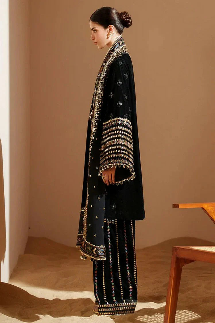 03-Piece Luxury Heavy Embroidered Cotton Suit - Ready To Wear