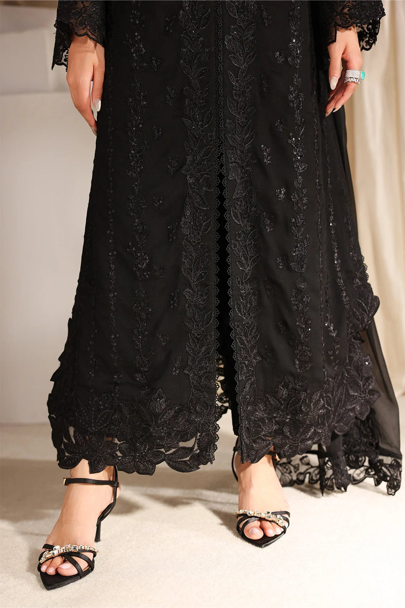 3 Piece Suit Luxe By Azure Embroidered Chiffon Suit -  Ready To Wear
