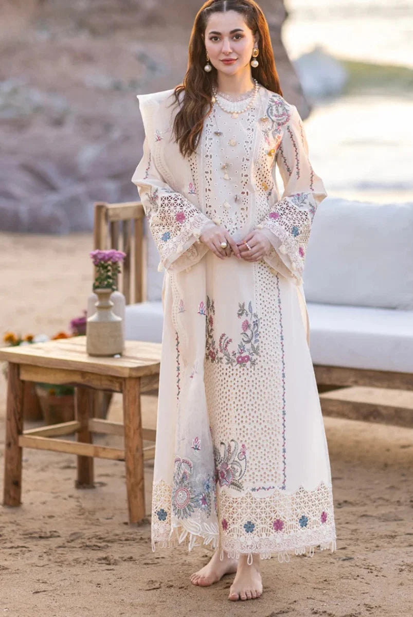 03-Piece Lawn Suit With Chikankari Embroidery | Ready To Wear