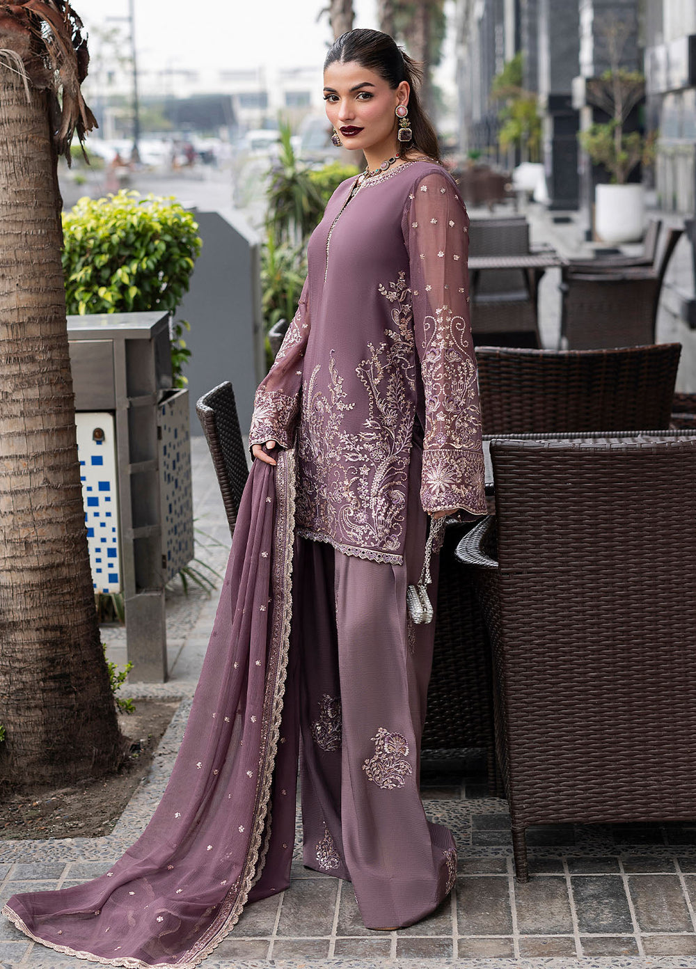 Sahane  Luxury Heavy Embroidered Ciffion 03 Peace Suit - Ready To Wear