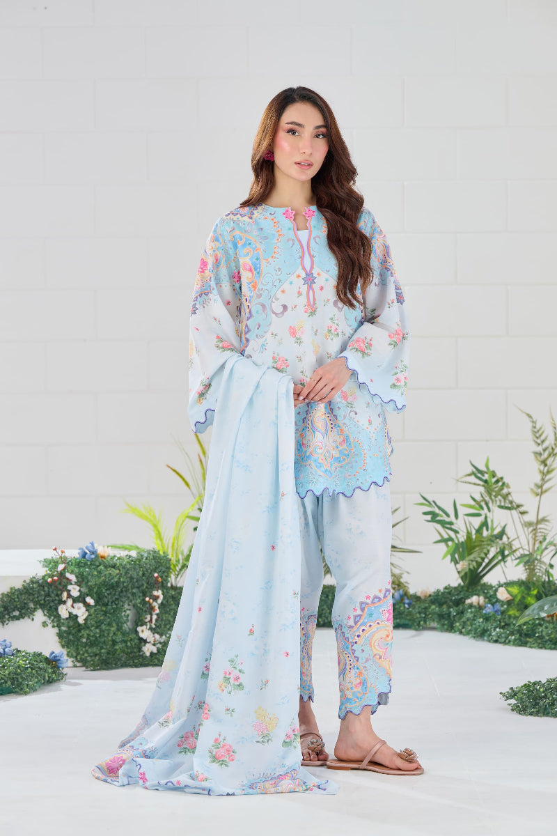 Frozen Shamouse Row Silk  03 Peace Suit - Ready To Wear