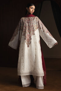 03-Piece Embroidered Lawn Suit With Chiffon Dupatta | Ready To Wear