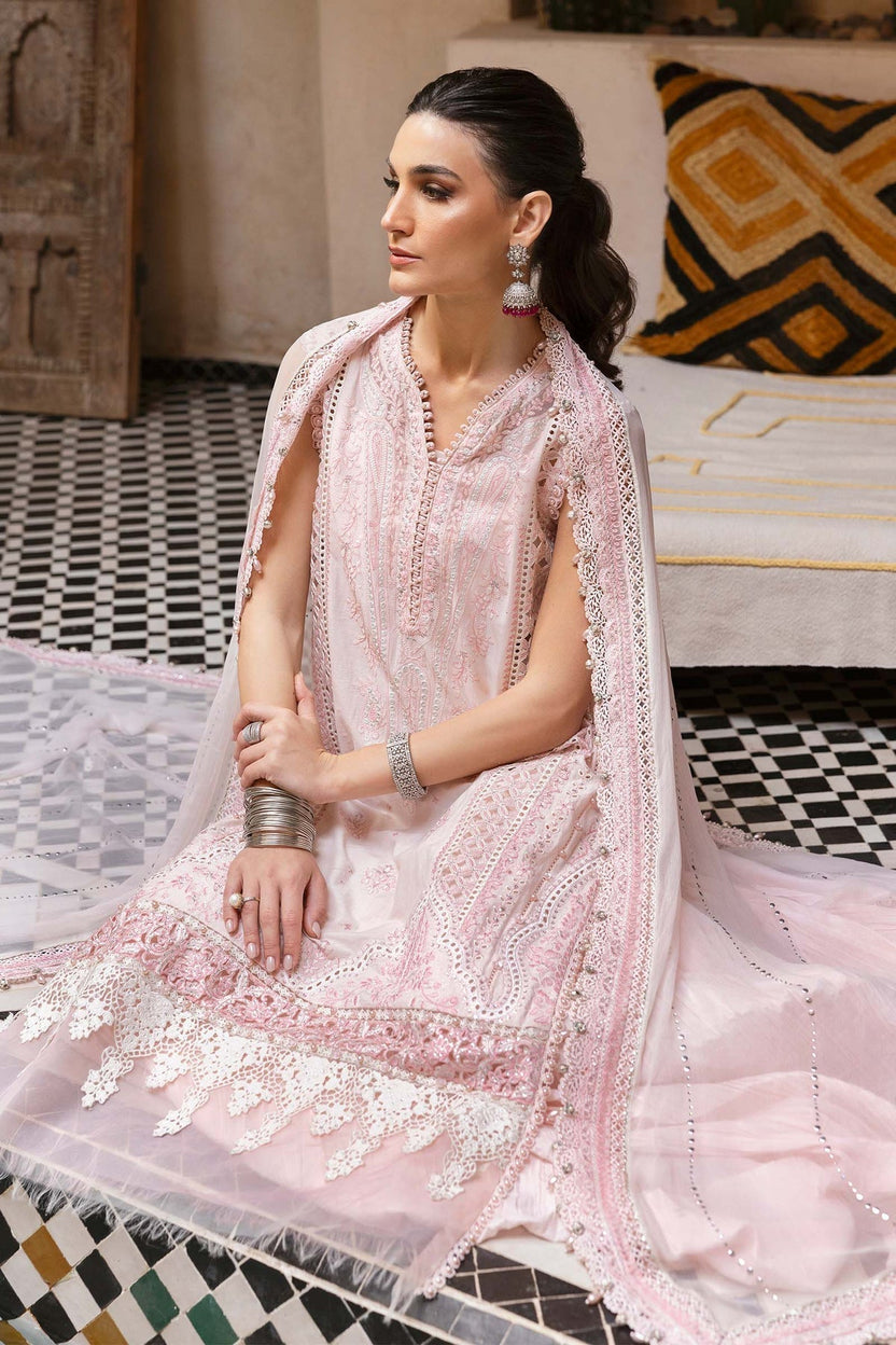 Maria B  03-Piece Heavy Embroidered Chikankari Lawn Dress Ready To Wear