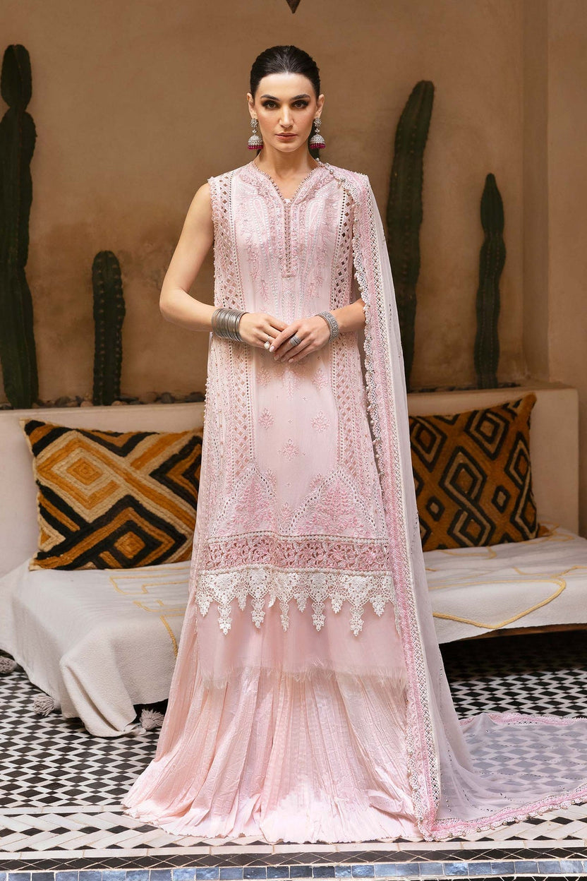 Maria B  03-Piece Heavy Embroidered Chikankari Lawn Dress Ready To Wear