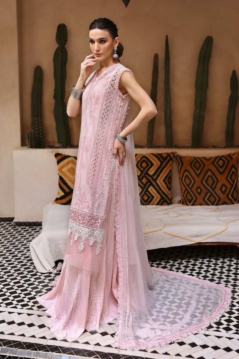 Maria B  03-Piece Heavy Embroidered Chikankari Lawn Dress Ready To Wear