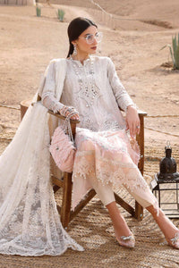 03-Piece Embroidered Lawn Suit With Net Dupatta | Ready To Wear
