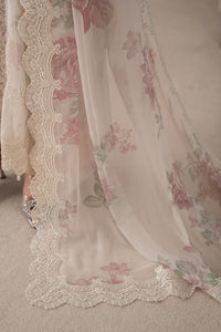 Maria B Luxury Embroidered Ciffion 03 Piece Suit- Ready To Wear
