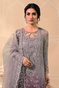 Maria B Organza Tie & Dye Heavy Embroidered 03 Piece Suit- Ready To Wear