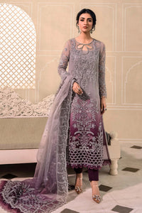 Maria B Organza Tie & Dye Heavy Embroidered 03 Piece Suit- Ready To Wear