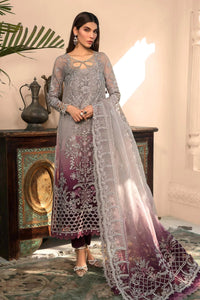 Maria B Organza Tie & Dye Heavy Embroidered 03 Piece Suit- Ready To Wear