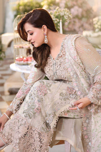 Pearl Ivory & Pastel Blush Accent: Embroidered Chiffon 03 Peace  Suit - Ready To Wear