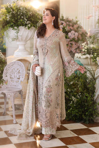 Pearl Ivory & Pastel Blush Accent: Embroidered Chiffon 03 Peace  Suit - Ready To Wear