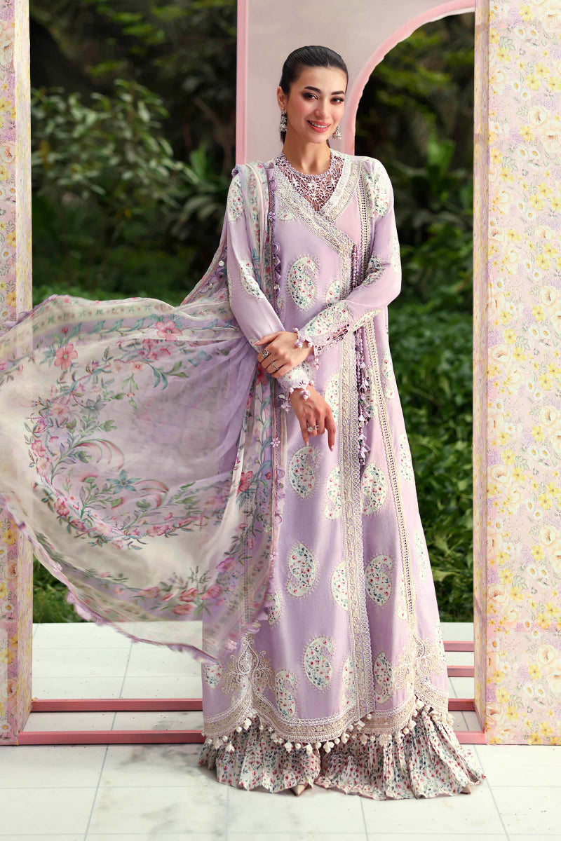 03-Piece Printed Lawn Suit With Chiffon Dupatta | Ready To Wear