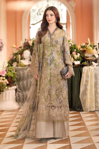 Maria B Heavy  Embroidered Ciffion 03 Piece Suit- Ready To Wear