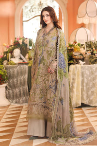 Maria B Heavy  Embroidered Ciffion 03 Piece Suit- Ready To Wear