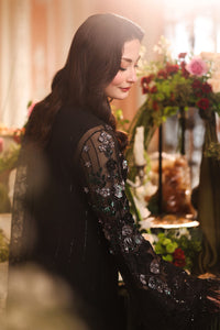 Maria B  Luxury Embroidered Chiffon 03 Piece Suit - Ready To Wear