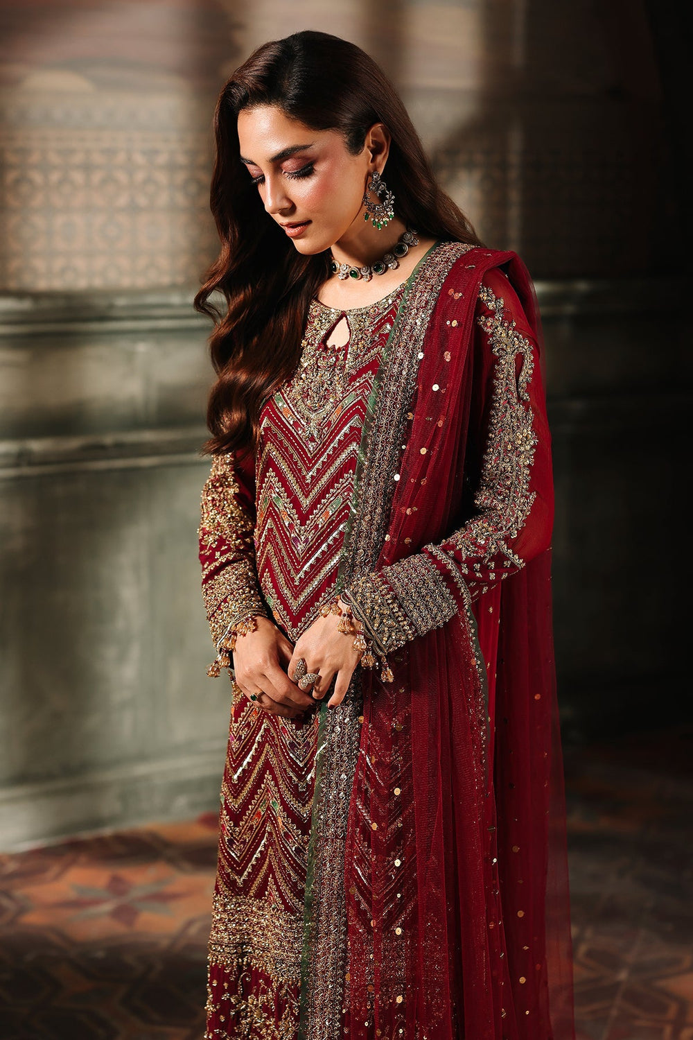 Charizma Dastan-e-Jashan  Embroidered Ciffion 03 Peace Suit - Ready To Wear