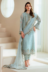 Alizeh Embroidered Heavy Embroidered Organza 03 Peace Suit - Ready To Wear