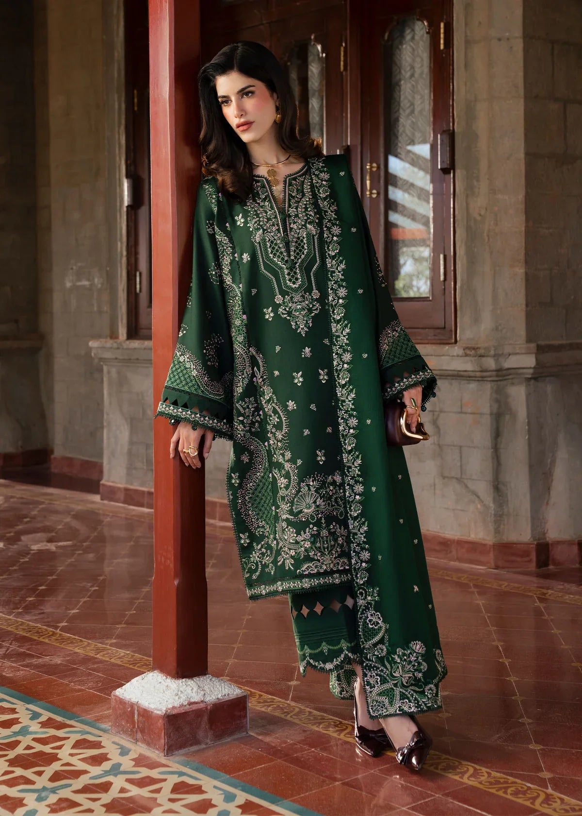 03-Piece Lawn Suit WIth Embroidery | Ready To Wear