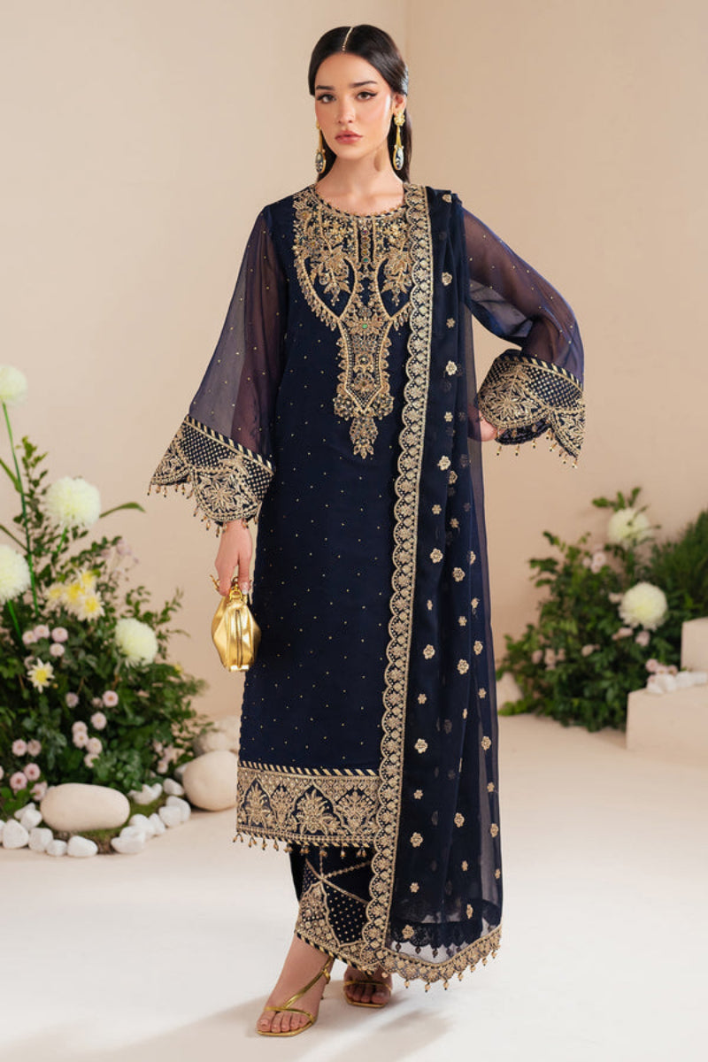 Alizeh Luxury Heavy Embroidered Ciffion 03 Peace Suit - Ready To Wear